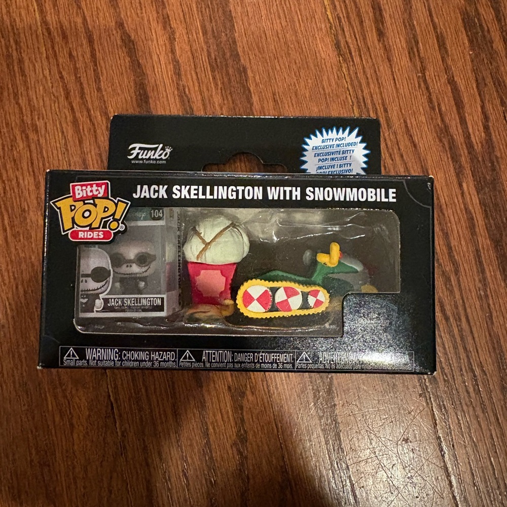 Funko Bitty Pop Rides Disney Nightmare Before Christmas Jack Snowmobile Figure